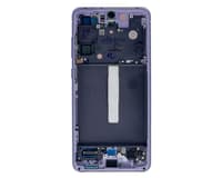 Samsung Galaxy S21 FE vetro anteriore / LCD lavanda viola, nuovo, originale SMG990B – Bild 1