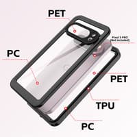 Google Pixel 9 Pro XL - Redpepper IP68 FS Series Wasserdichtes Outdoor Case, schwarz – Bild 4