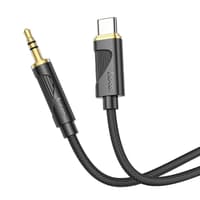 Hoco UPA30 Digital Audio / AUX Umwandlungskabel auf Typ-C, Schwarz – Bild 1