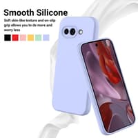 Google Pixel 9a custodia in silicone viola – Bild 5
