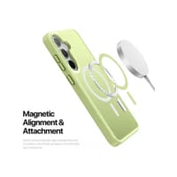 Samsung Galaxy S25 - Serie Dux Ducis Yind con Magsafe in verde lime – Bild 4