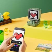 Divoom - DitooMic- 8 Bit Pixel Art Speaker - Bluetooth - Karaoke & Voice Morphing - Green – Bild 3