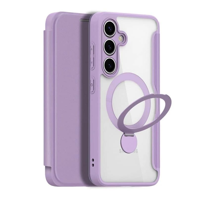 Samsung Galaxy S25 - Dux Skin X Pro Serie mit 360 Grad Ring Stand, Violett