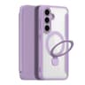 Samsung Galaxy S25 - Dux Skin X Pro Series with 360 degree ring stand, purple