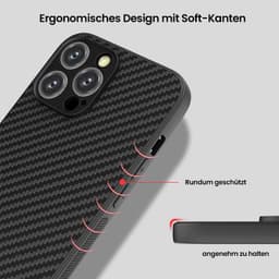 iPhone XS Max - Robusta custodia in TPU con effetto carbonio, nera – Bild 6