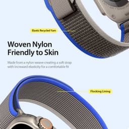 Apple Watch - DUX YJ Version Strap - 42mm/44mm/45mm/46mm(10.Gen)/49mm Bleu-Gris – Bild 6