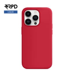 iPhone 15 Pro - Silicone Case Red, Liquid (Magsafe version) – Bild 1