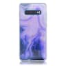 Samsung S10+ Purple Wave & Gold flakes