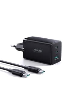 Joyroom - 65W GaN Ultra 2C1A Schnellladegerät + 100W USB-C zu USB-C Kabel (1,2m), Schwarz (EU) (TCG01) – Bild 1