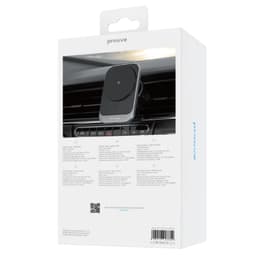 Proove - Square Magnetic Pro Car Mount with Wireless Charger, Schwarz – Bild 2