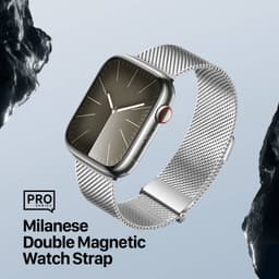 Apple Watch - Cinturino DUX Milanese Versione Pro - 38mm/40mm/41mm/42mm(10.Gen), Argento – Bild 7