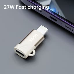 Rock - RCL0021 Adapter USB Typ-C Female zu Lightning Adapter männlich, Gold – Bild 8