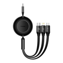 Baseus - Bright Mirror 2 Serie - 3-in-1 Schnellladekabel, 100W 1.1m, Schwarz (CAMJ010201) – Bild 1