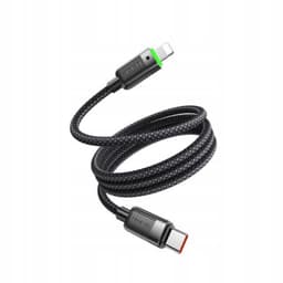 McDodo - USB-C to Lightning Magnetic Self Winding Cable, 1.2m, 36W, Schwarz – Bild 3