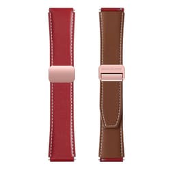 Galaxy Watch - DUX Gadget Series strap made of genuine leather (20mm), YA version, red – Bild 3