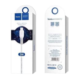 HOCO X20 Lightning Cable Exotic Radiance, 3 Meter, Weiss, langlebig und schnellladefähig – Bild 2