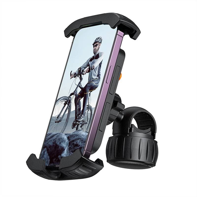 Baseus Serie QuickGo - Porta cellulare per bicicletta, nero (C40561500113-00)