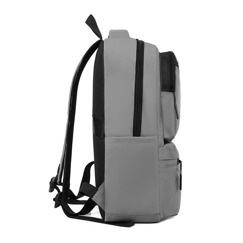 Okade S9903 - Laptop backpack 13-15.6" with USB & trolley strap, water-repellent, gray – 4