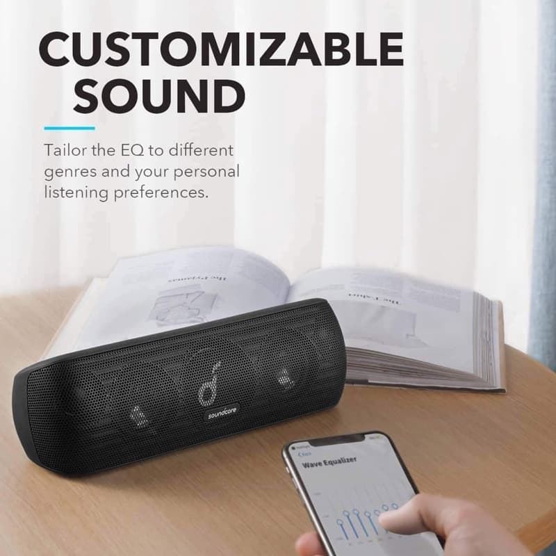 Soundcore Motion+ Bluetooth Speaker, IPX7 waterproof, black A3116 – 3