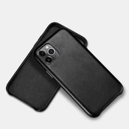 iPhone 11 Pro Max - iCarer genuine leather back case black (RIX1120-BK) – Bild 2