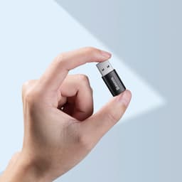 Baseus - Ingenuity Series - Mini OTG Adapter USB 3.1 to Type-C, Black (ZJJQ000101) – Bild 2