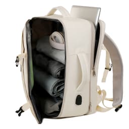 Okade S3610 Laptop Backpack 17.3 inch - Business Travel Backpack with USB, Suitcase Design, Beige – Bild 9
