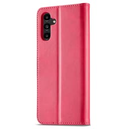 Samsung A40 (2019) - LC.IMEEKE Wallet Etui mit 3 Kartenfächern & Magnetverschluss, Pink – Bild 2