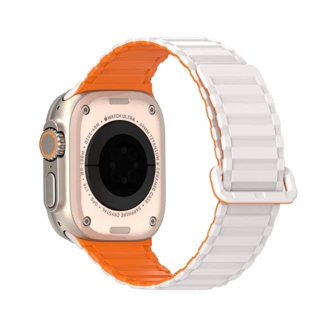 Apple Watch - DUX KJ Version Strap (42-49mm) Weiss-Orange – 3