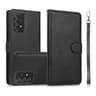Samsung Galaxy S24 - Custodia magnetica 2in1 con slot per carte e cinturino da polso, nero