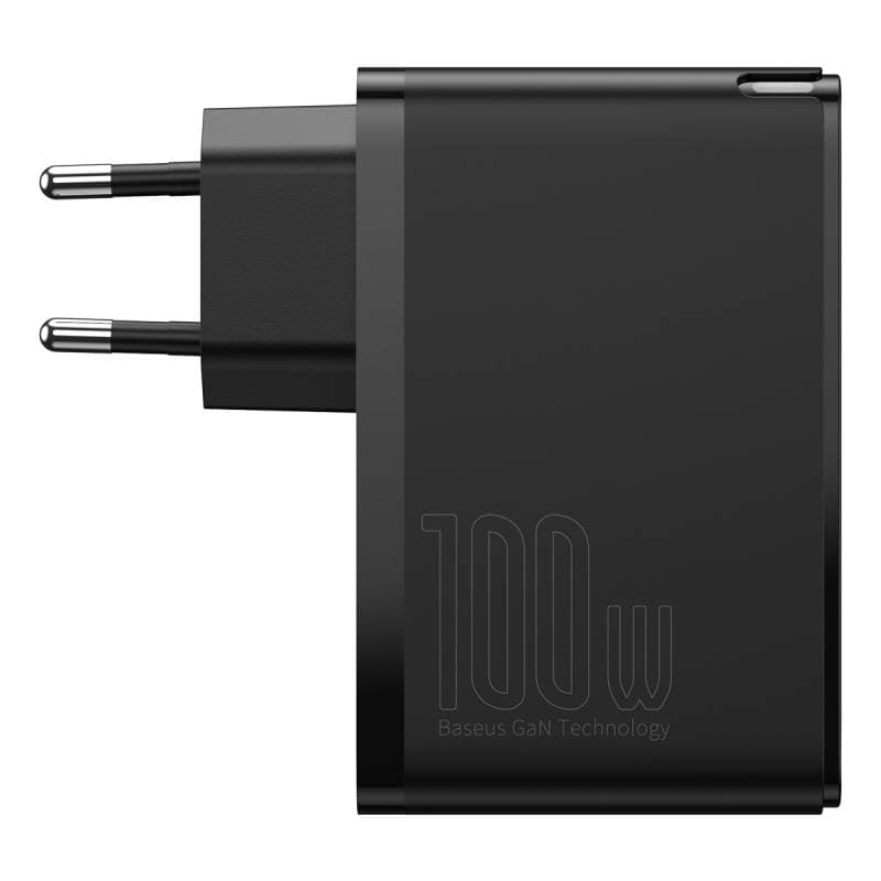 Baseus - GaN2 Pro - Schnellladegerät 2C+2U, 100W EU, Schwarz (CCGAN2P-L01) – 2