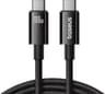 Baseus Tungsten Gold Charging Cable USB-C to C, 100W, 1.5m, blanc