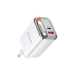 McDodo - Caricabatterie FreeGo 67W GaN con cavo retrattile, bianco – Bild 1