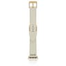 Apple Watch - Leder Armband (38/40/41mm) - Weiss mit goldener Schnalle