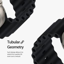 Apple Watch - DUX OceanWave Version Strap - 42mm/44mm/45mm/46mm(10.Gen)/49mm, Midnight – Bild 5