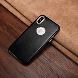 iPhone X/XS - Luxury Echtleder Xoomz XYPIX003-BK, schwarz – Bild 6
