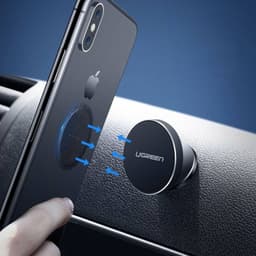 Ugreen - Piastra metallica arrotondata per supporto magnetico del telefono, confezione da 2, nero – Bild 4