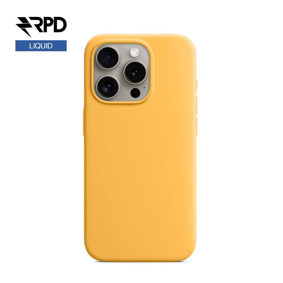 iPhone 15 Pro Max - Silicone Case sunshine, Liquid (Magsafe-Version)