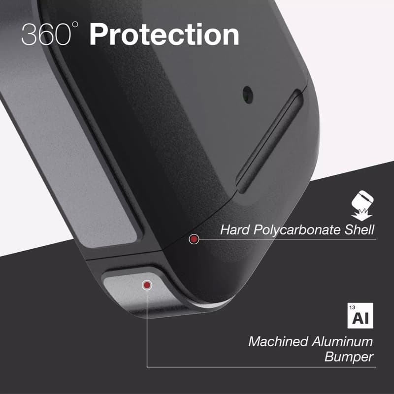 Raptic - Airpods 1st Gen/2nd Gen Defense Trek Outdoor Case, Black – 4