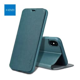 iPhone 12 / 12 Pro - X-Level FIBColor Flip Etui, Kunstleder, 360° Rundumschutz, Dunkelgrün – Bild 1