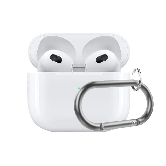 Airpods 3 - Étui en silicone blanc à suspendre