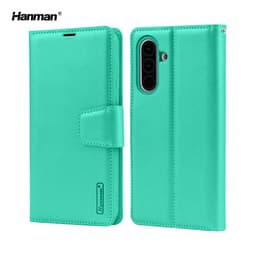 Samsung Galaxy S24 Plus - Hanman Mill flip case with 3 card slots, turquoise – Bild 1