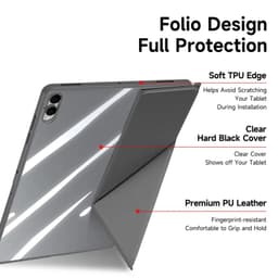 Samsung Galaxy Tab S11 Ultra - Serie Dux Ducis Domo, custodia flip stand-up, grigio – Bild 6