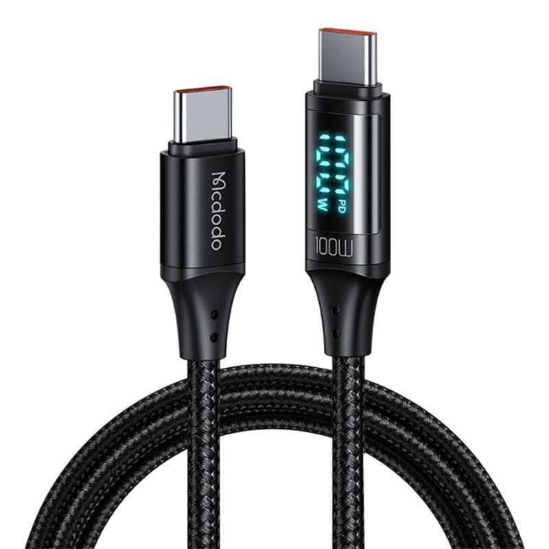 McDodo - 100W Type-C auf Type-C, Fast Charge Data Cable, 1.2m, Schwarz
