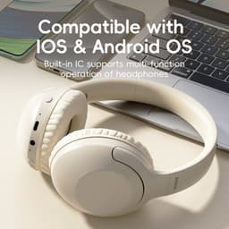ROCK - O3 ANC Wireless Headphones RAU0773 - Bluetooth Headphones, Beige – Bild 7