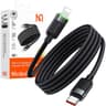 McDodo - USB-C to Lightning Magnetic Self Winding Cable, 1.2m, 36W, Schwarz