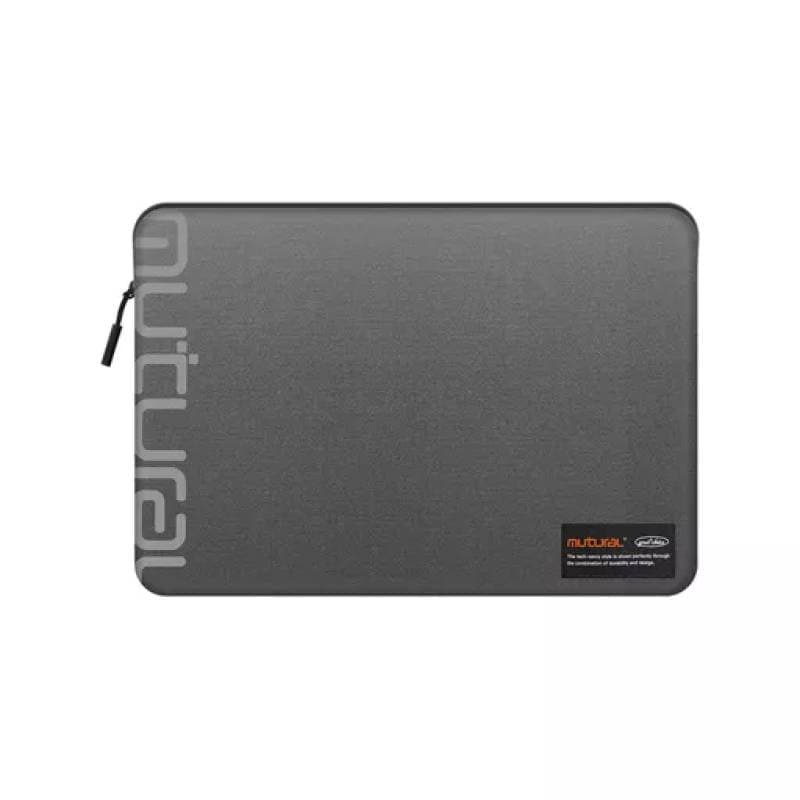 Mutural - MacBook / laptop bag, 13-14 inch, gray