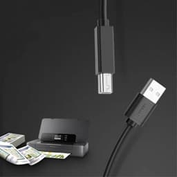 Ugreen – USB-A auf USB-B 2.0 Druckerkabel – 5 m (US104 / 10329), schwarz – Bild 3