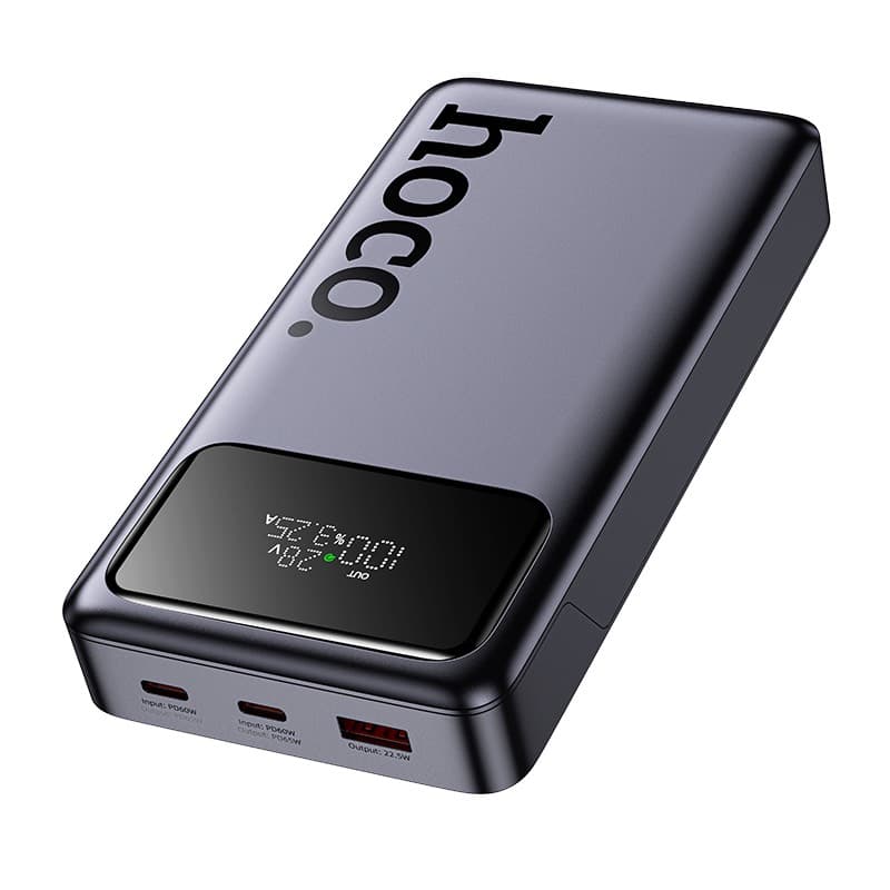Hoco Q40 Leader PD65W Powerbank con display digitale, 25000mAh, grigio scuro – 3