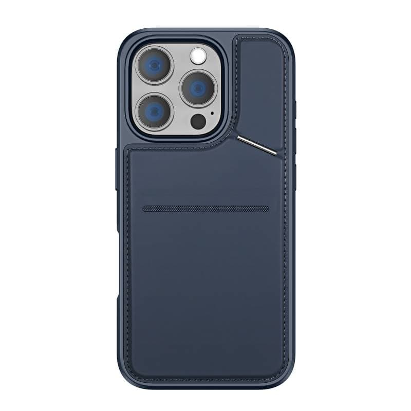 Dux Ducis - iPhone 16 - Rafi II Kickstand Mag Case mit MagSafe, RFID-blockierend, vertikaler Stand, Blau – 2