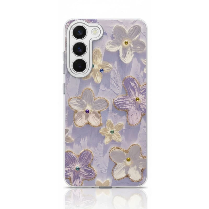 Samsung S23 - Funky Flower Case Purple
